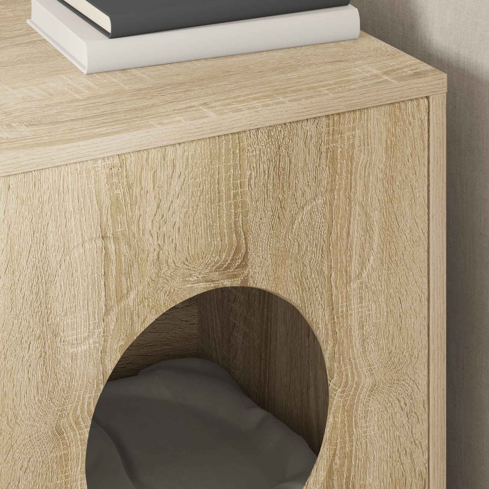 vidaXL Cat House Sonoma 42.5 x 40 x 53 cm Engineered Wood 4