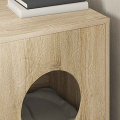 vidaXL Cat House Sonoma 42.5 x 40 x 53 cm Engineered Wood 4