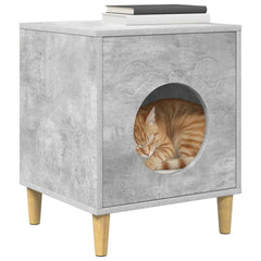 vidaXL Cat House Concerte 42.5 x 40 x 53 cm Engineered Wood 3
