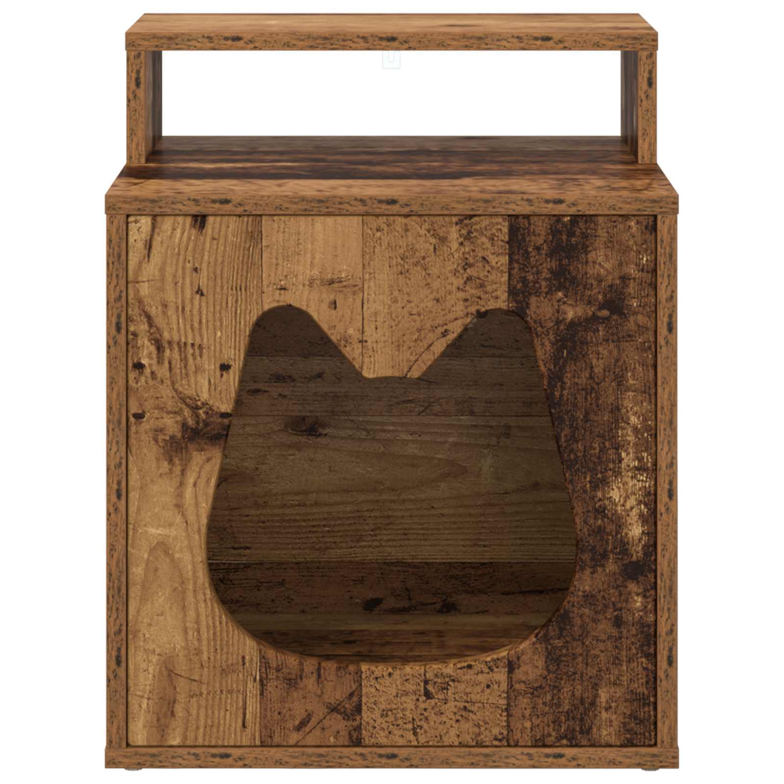 vidaXL Cat House Old Wood 42.5 x 40 x 53.5 cm Engineered Wood 5