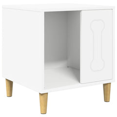 vidaXL Dog House White 44 x 42 x 49 cm Engineered Wood 2