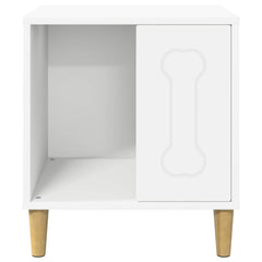 vidaXL Dog House White 44 x 42 x 49 cm Engineered Wood 5