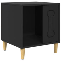 vidaXL Dog House Black 44 x 42 x 49 cm Engineered Wood 2