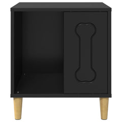 vidaXL Dog House Black 44 x 42 x 49 cm Engineered Wood 5