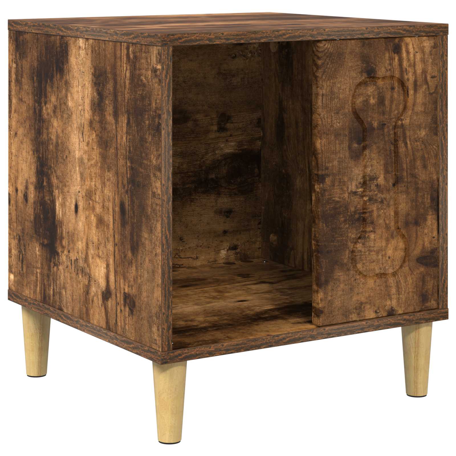 vidaXL Dog House Smoked Oak 44 x 42 x 49 cm Engineered Wood 2