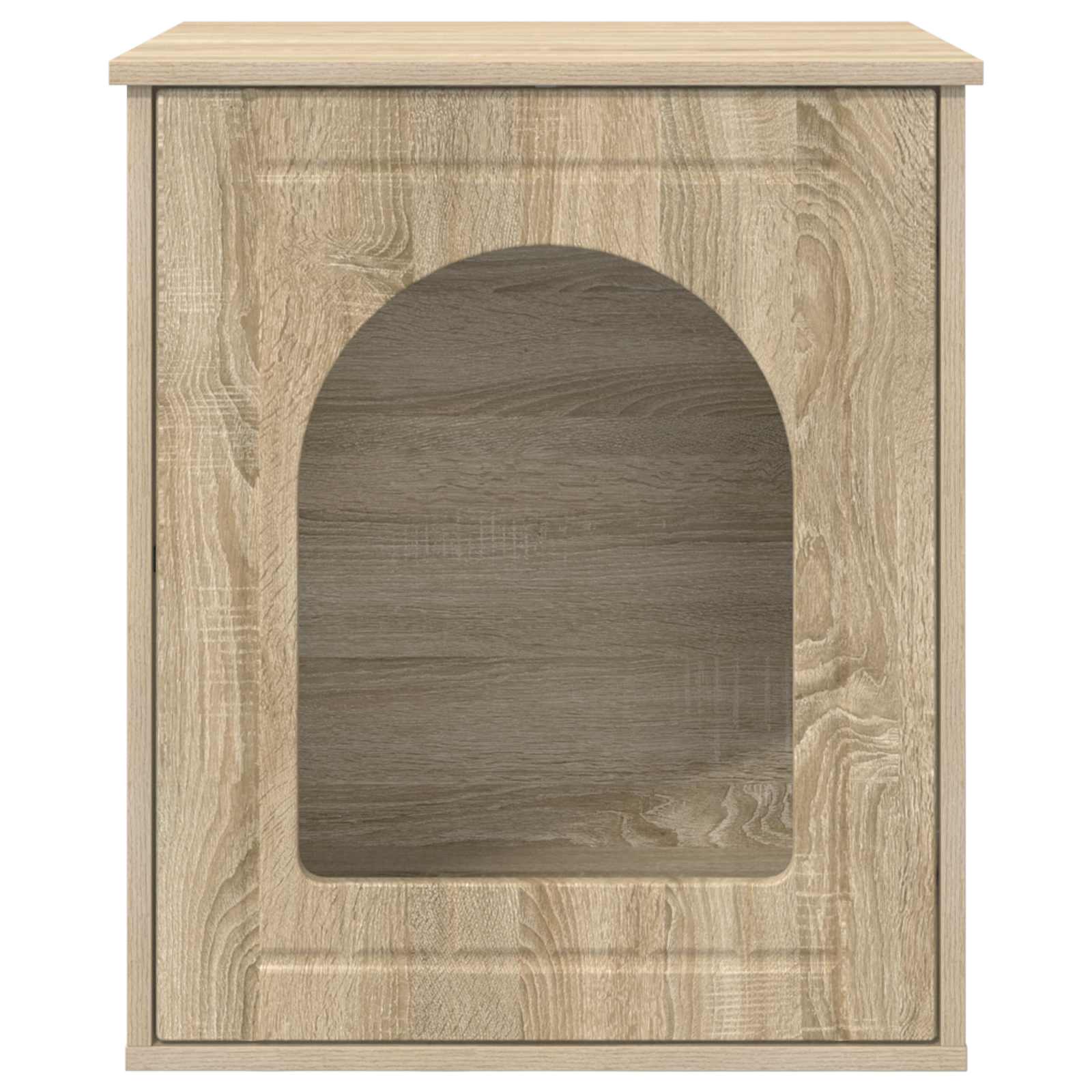 vidaXL Cat House Sonoma 53 x 52 x 62 cm Engineered Wood 6