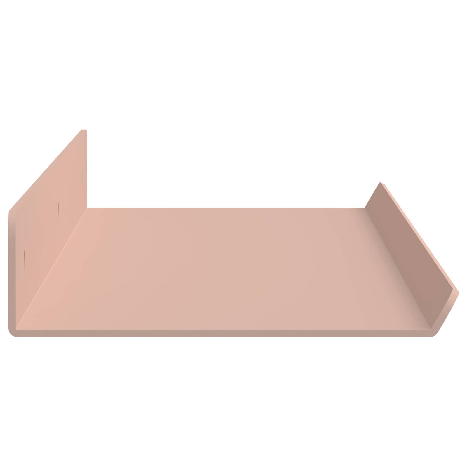 vidaXL Floating Shelf 4 pcs Pink 60 x 8.5 x 2.5 cm Steel 6