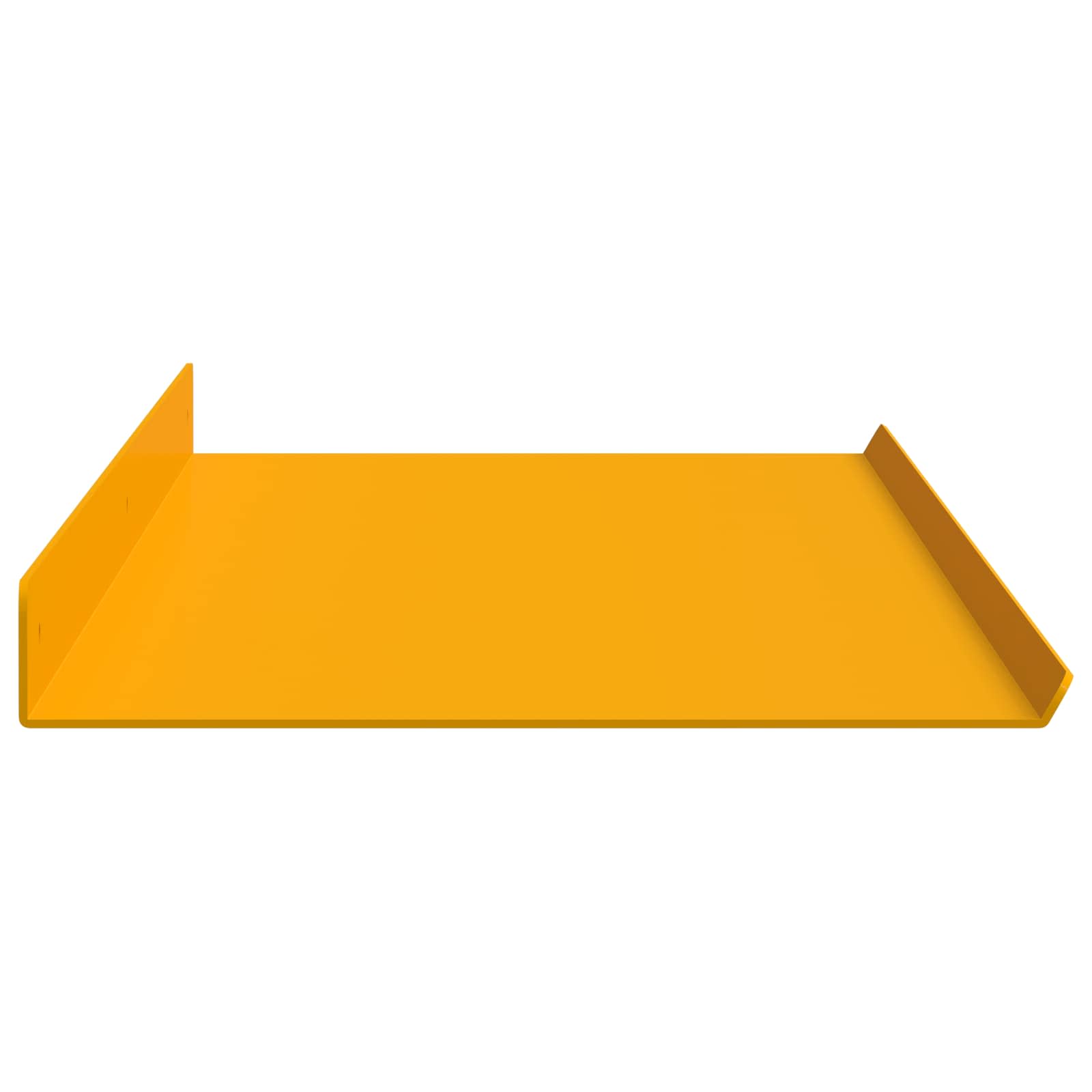 vidaXL Floating Shelf 4 pcs Mustard Yellow 100 x 18 x 2.5 cm Steel 6