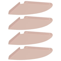 vidaXL Corner Floating Shelf 4 pcs Pink 30 x 30 x 2 cm 2