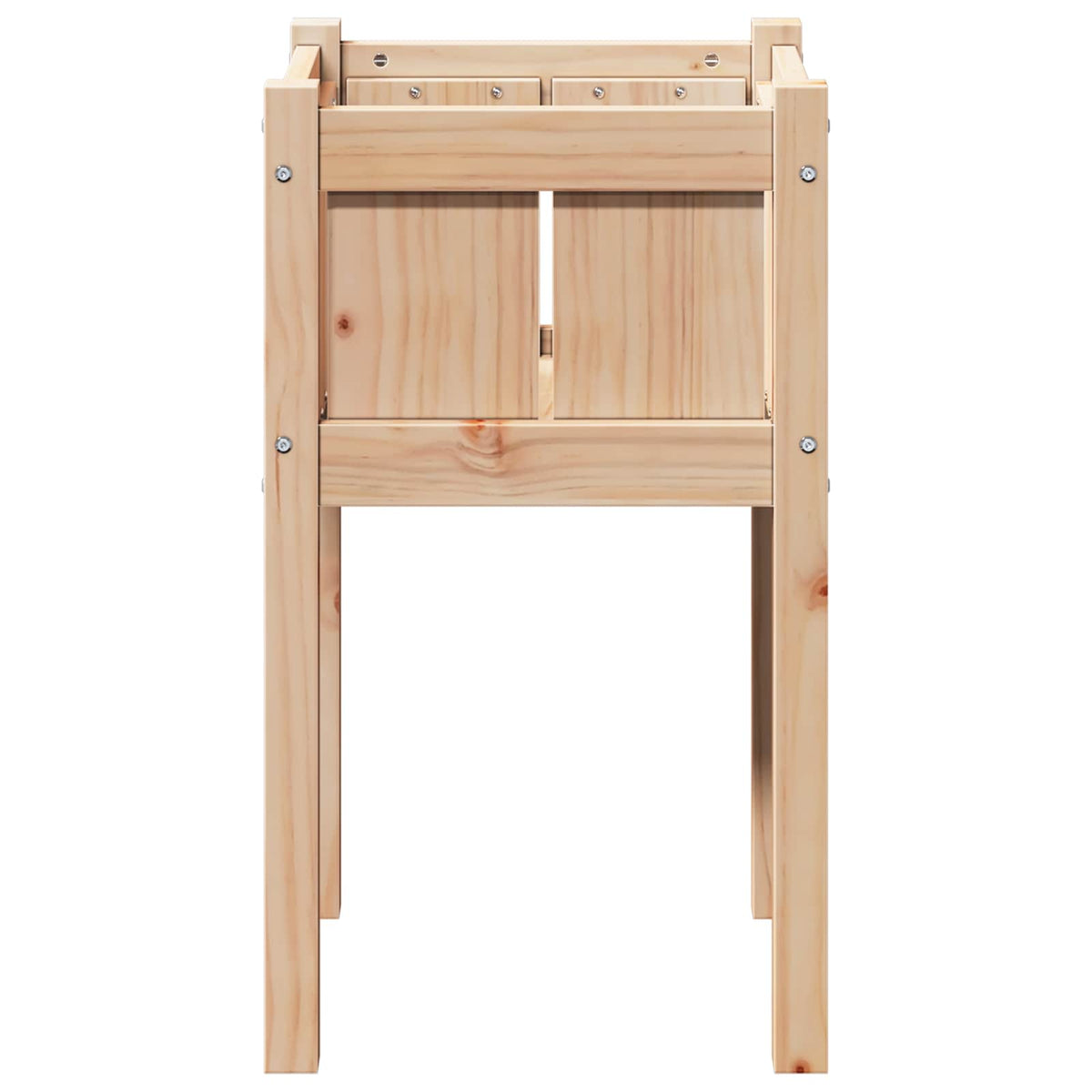 vidaXL Garden Planter Nature 40 x 40 x 70 cm Solid Pine Wood 4
