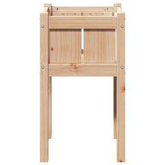 vidaXL Garden Planter Nature 40 x 40 x 70 cm Solid Pine Wood 4