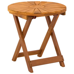 vidaXL Bistro Table Natural Ø45 x 45 cm Solid Acacia Wood 5