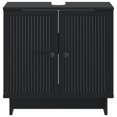 vidaXL Bathroom Sink Cabinet EDE Black 59.5 x 31.5x 59 cm 3
