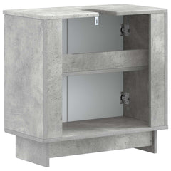 vidaXL Bathroom Sink Cabinet EDE Concrete Grey 59.5 x 31.5x 59 cm 5