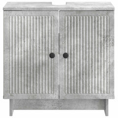 vidaXL Bathroom Sink Cabinet EDE Concrete Grey 59.5 x 31.5x 59 cm 3