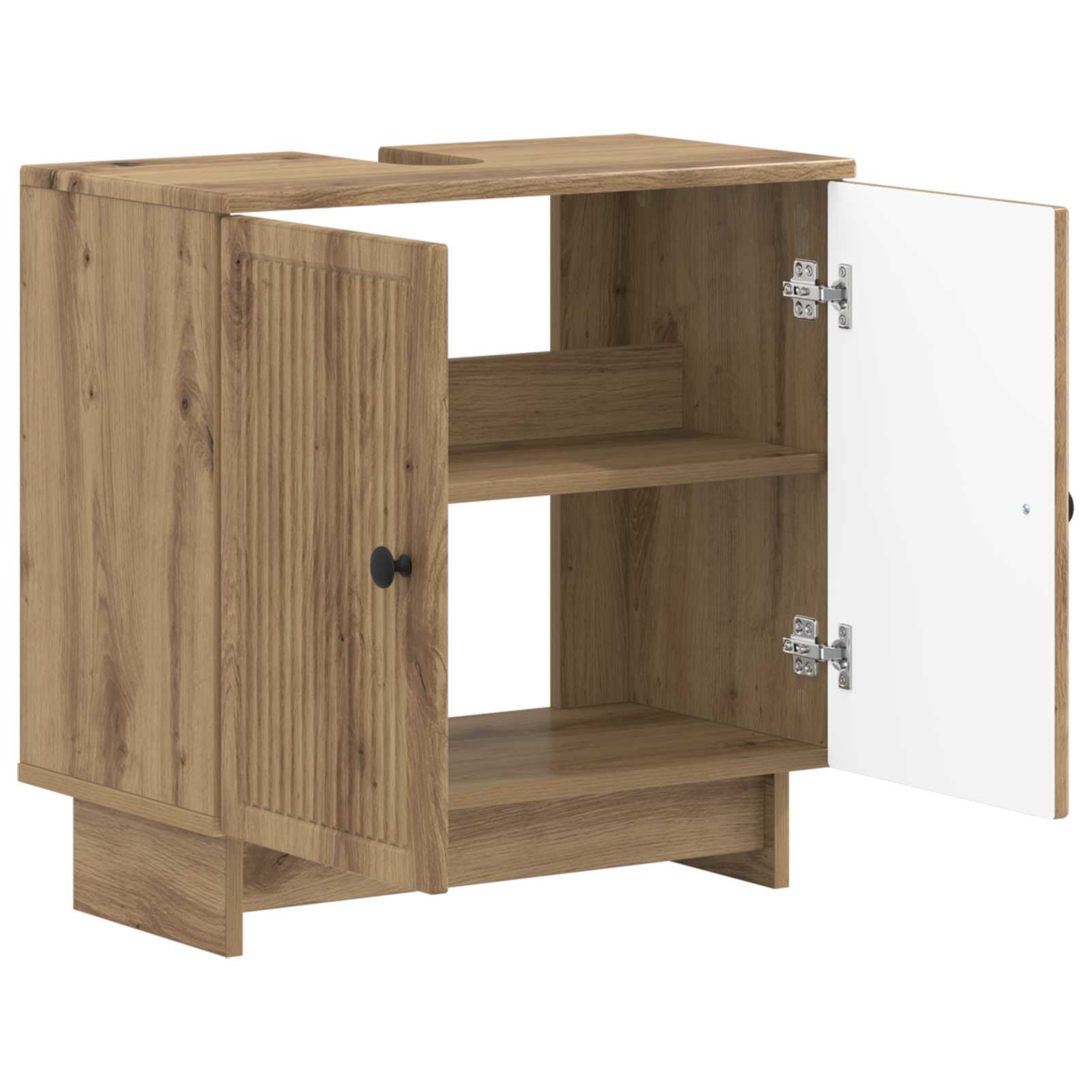 vidaXL Bathroom Sink Cabinet EDE Artisan Oak 59.5 x 31.5x 59 cm 2
