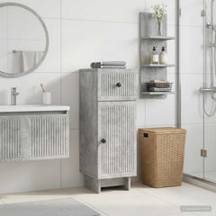 Bathroom Storage Cainet EDE 30 x 31 x 80 cm Concrete grey