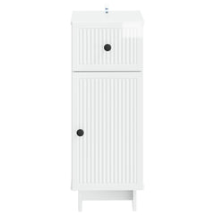 vidaXL Bathroom Storage Cainet EDE High Gloss White 30 x 31 x 80 cm 4