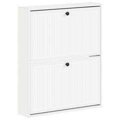 vidaXL Wall-Mounted Shoe Cabinet EDE 71 x 17 x 86 cm Engineered Wood 2