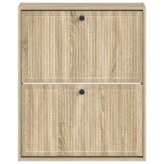 vidaXL Wall-Mounted Shoe Cabinet EDE 71 x 17 x 86 cm Engineered Wood 4
