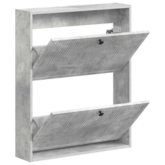 vidaXL Wall-Mounted Shoe Cabinet EDE 71 x 17 x 86 cm Engineered Wood 3