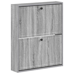 vidaXL Wall-Mounted Shoe Cabinet EDE 71 x 17 x 86 cm Engineered Wood 2