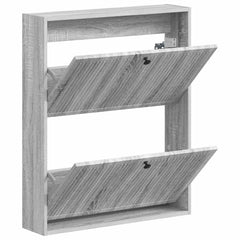 vidaXL Wall-Mounted Shoe Cabinet EDE 71 x 17 x 86 cm Engineered Wood 3