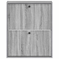 vidaXL Wall-Mounted Shoe Cabinet EDE 71 x 17 x 86 cm Engineered Wood 4