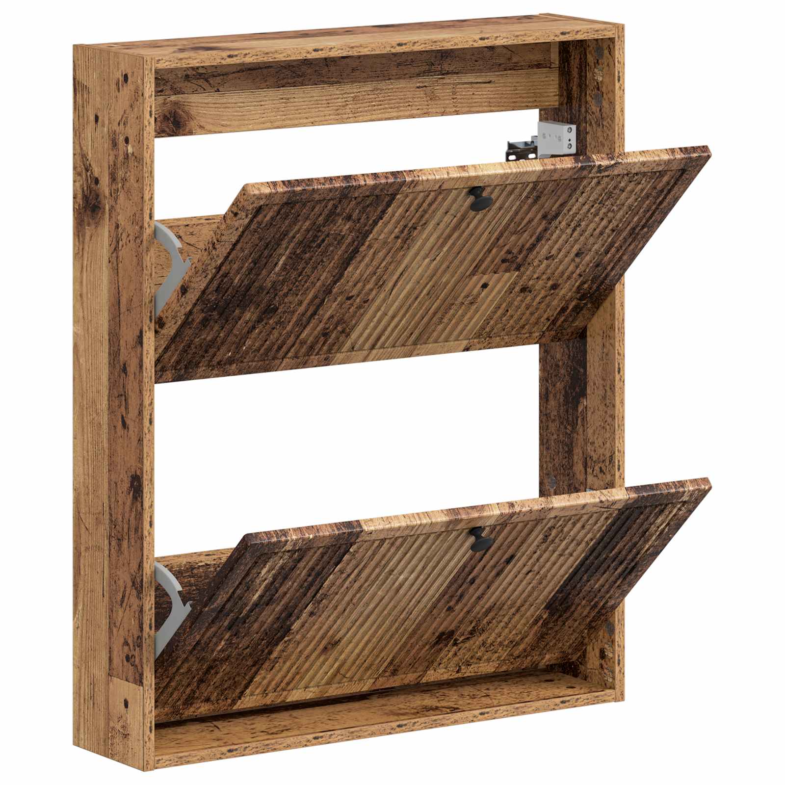 vidaXL Wall-Mounted Shoe Cabinet EDE 71 x 17 x 86 cm Engineered Wood 3