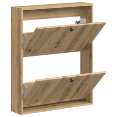 vidaXL Wall-Mounted Shoe Cabinet EDE 71 x 17 x 86 cm Engineered Wood 3