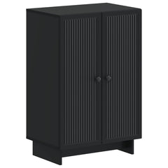 vidaXL Shoe Cabinet EDE 59.5 x 39.5 x 90 cm Engineered Wood Black 2