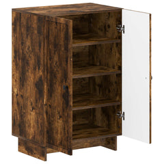 vidaXL Shoe Cabinet EDE 59.5 x 39.5 x 90 cm Engineered Wood Smoked Oak 3