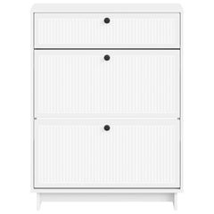vidaXL Shoe Cabinet EDE 78 x 24 x 103 cm Engineered Wood White 4