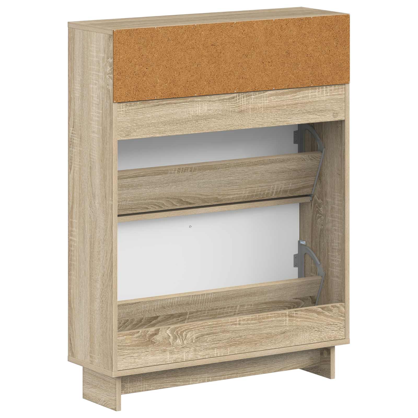 vidaXL Shoe Cabinet EDE 78 x 24 x 103 cm Engineered Wood Sonoma Oak 6