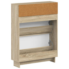 vidaXL Shoe Cabinet EDE 78 x 24 x 103 cm Engineered Wood Sonoma Oak 6