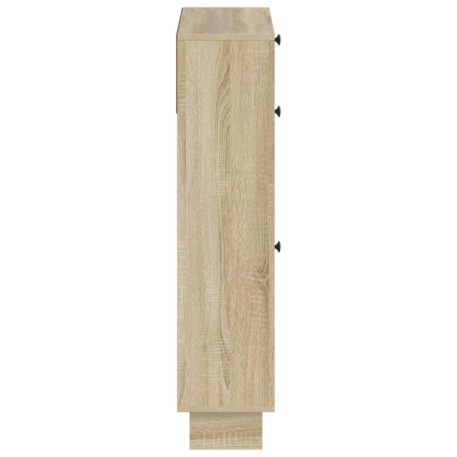 vidaXL Shoe Cabinet EDE 78 x 24 x 103 cm Engineered Wood Sonoma Oak 5