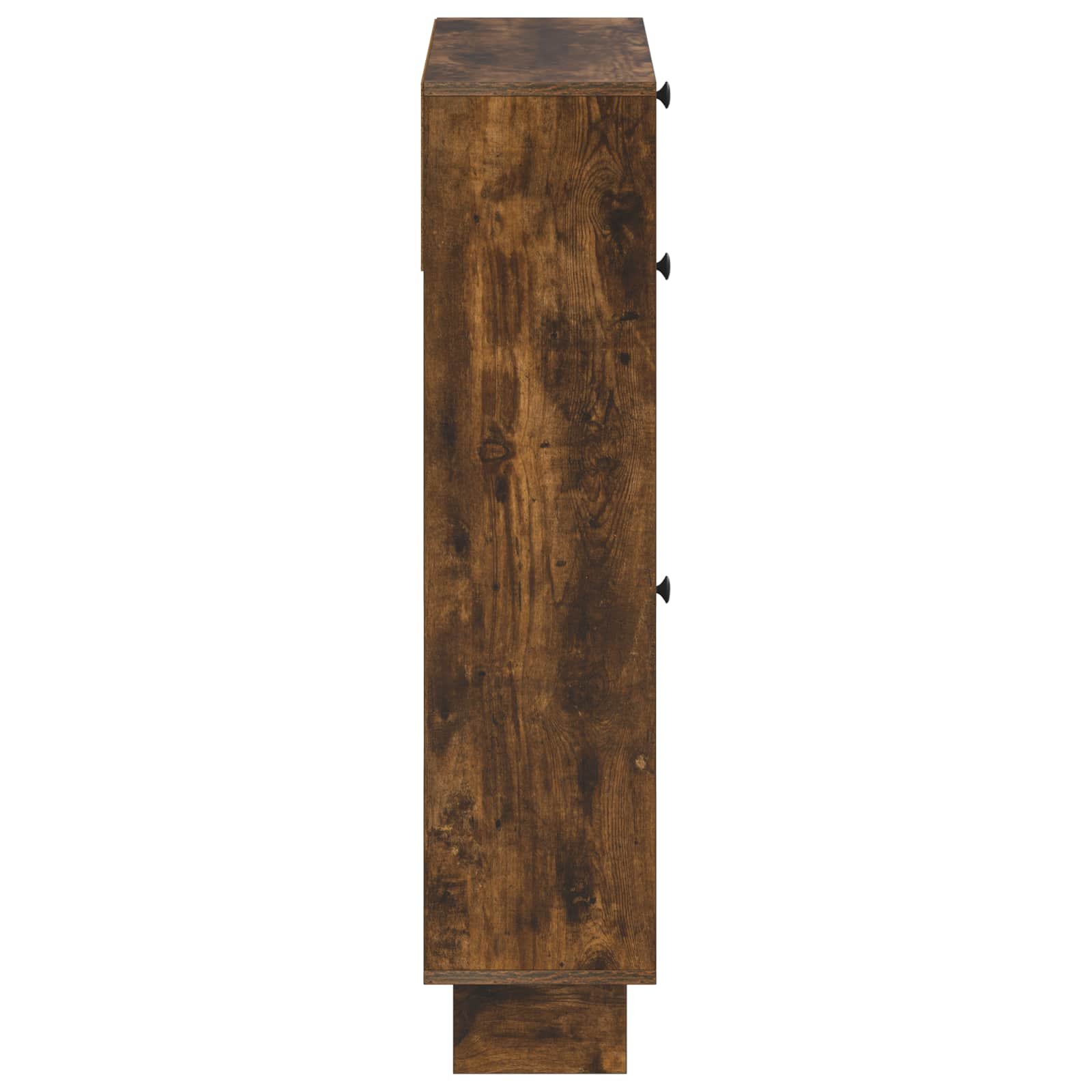 vidaXL Shoe Cabinet EDE 78 x 24 x 103 cm Engineered Wood Smoked Oak 5