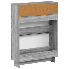 vidaXL Shoe Cabinet EDE 78 x 24 x 103 cm Engineered Wood Grey Sonoma 6
