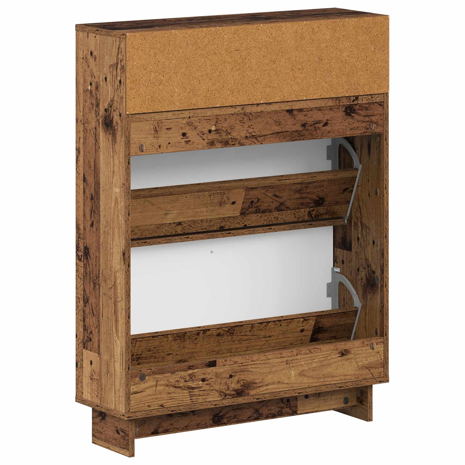 vidaXL Shoe Cabinet EDE 78 x 24 x 103 cm Engineered Wood Old Wood 6