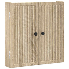 vidaXL Dartboard Cabinet EDE Sonoma Oak 52.5 x 10.5 x 53.5 cm 4