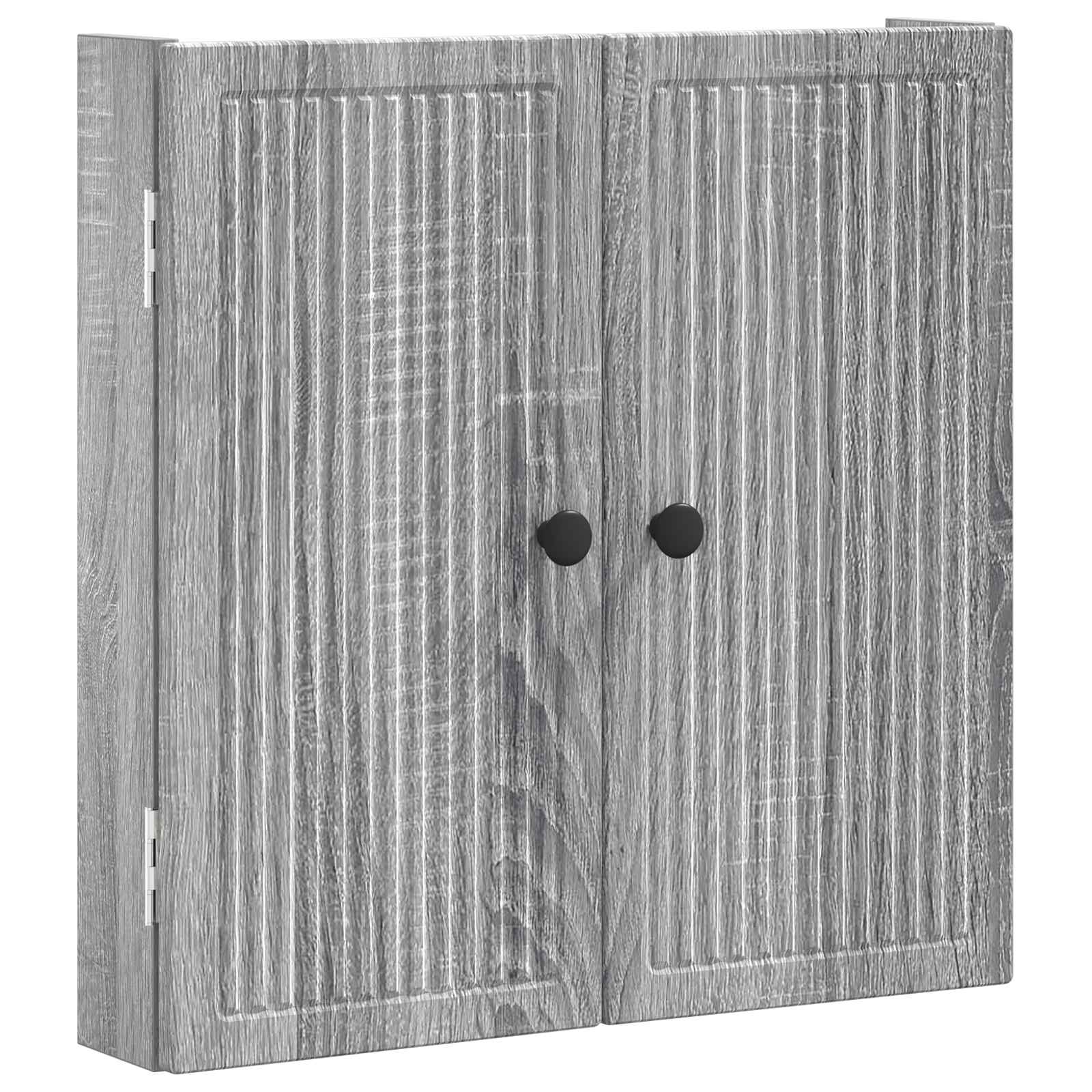 vidaXL Dartboard Cabinet EDE Grey Sonoma 52.5 x 10.5 x 53.5 cm 4