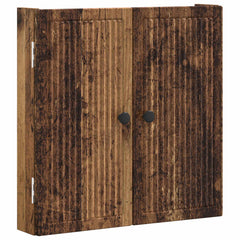 vidaXL Dartboard Cabinet EDE Old Wood 52.5 x 10.5 x 53.5 cm 4