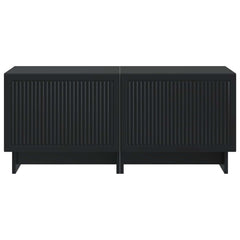 vidaXL TV Cabinet Black Engineered Wood 5