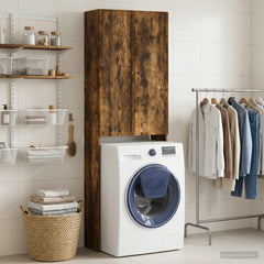 Toilet Cabinet EDE 66 x 25.5 x 190 cm Smoked oak