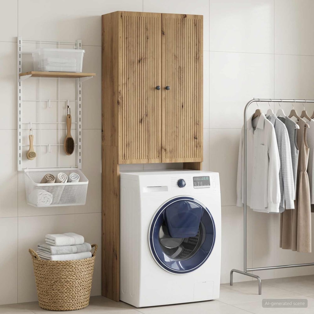 Toilet Cabinet EDE 66 x 25.5 x 190 cm Artisan oak
