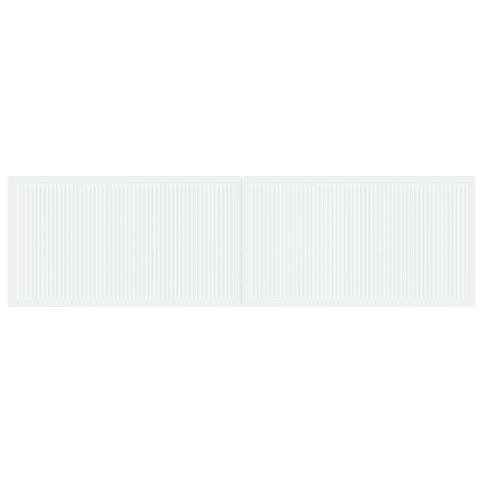 vidaXL Wall-Mounted Headboard EDE White Engineered Wood 3