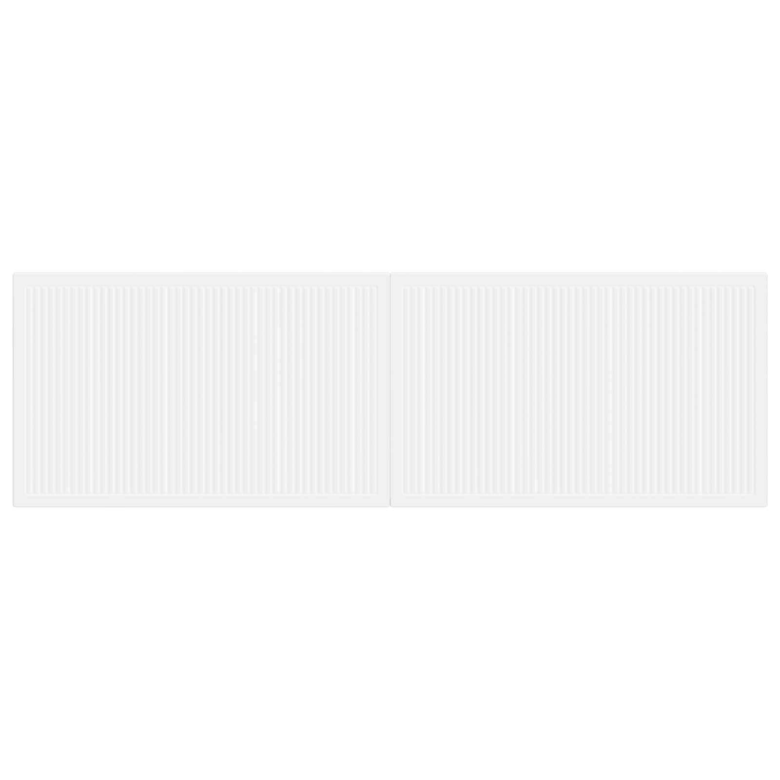 vidaXL Wall-Mounted Headboard EDE White Engineered Wood 3