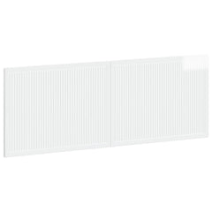 vidaXL Wall-Mounted Headboard EDE High Gloss White Engineered Wood 2