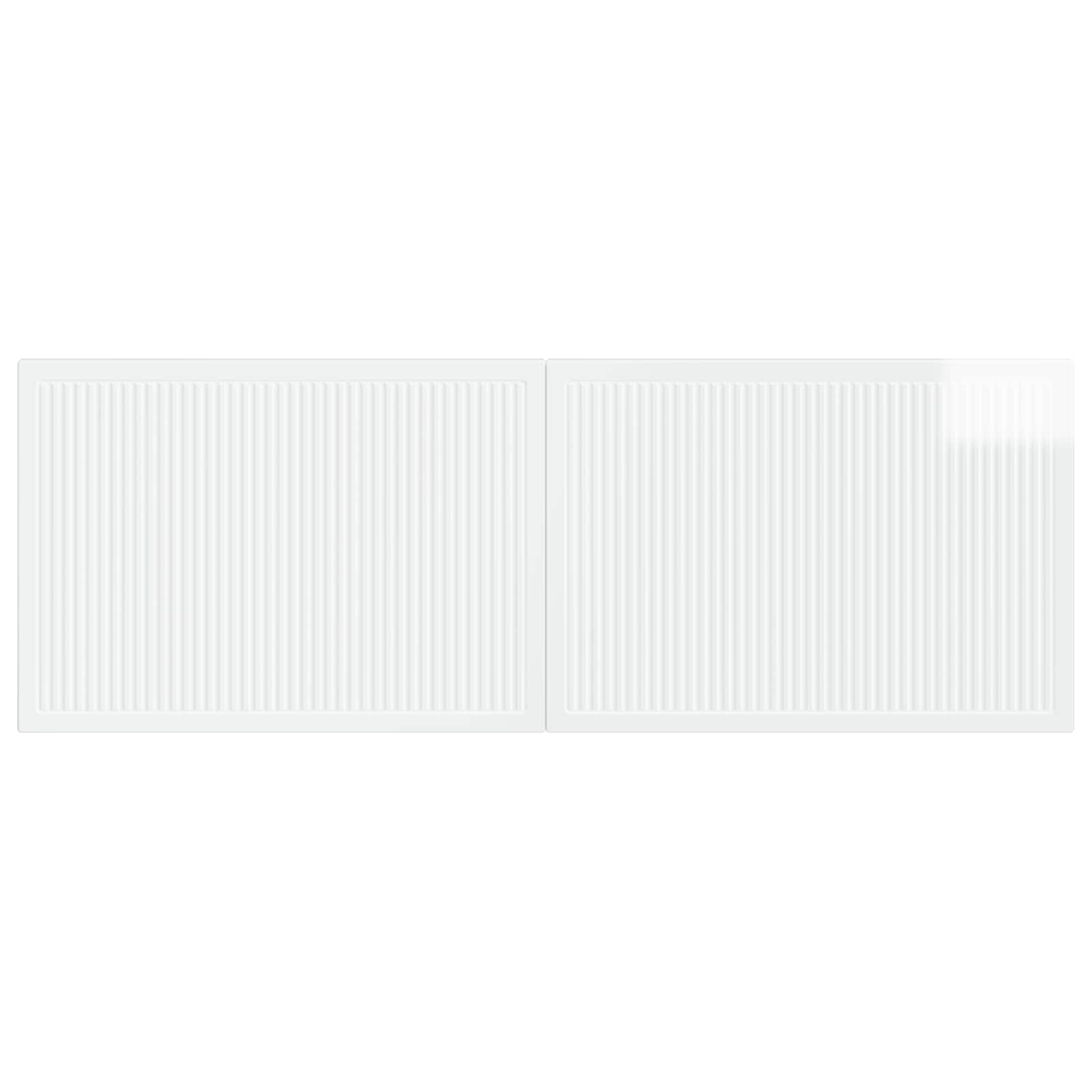 vidaXL Wall-Mounted Headboard EDE High Gloss White Engineered Wood 3