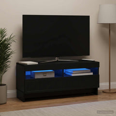 LED TV Cabinet EDE 100 x 35 x 43 cm Engineered Wood Black
